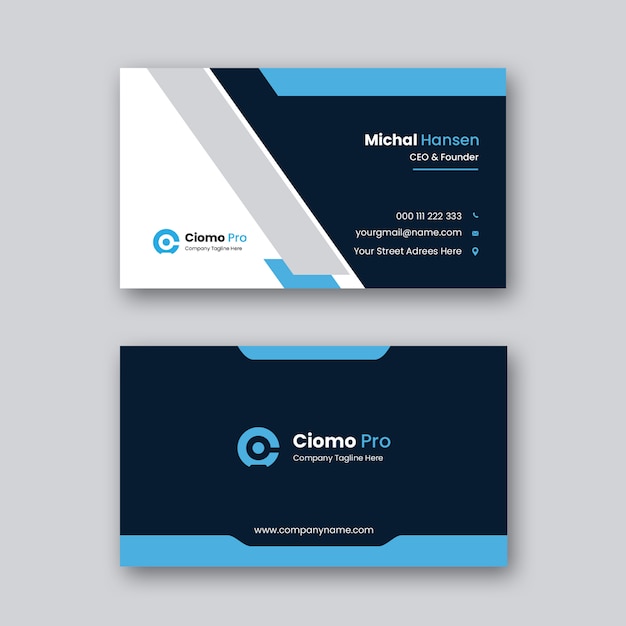 Business card template