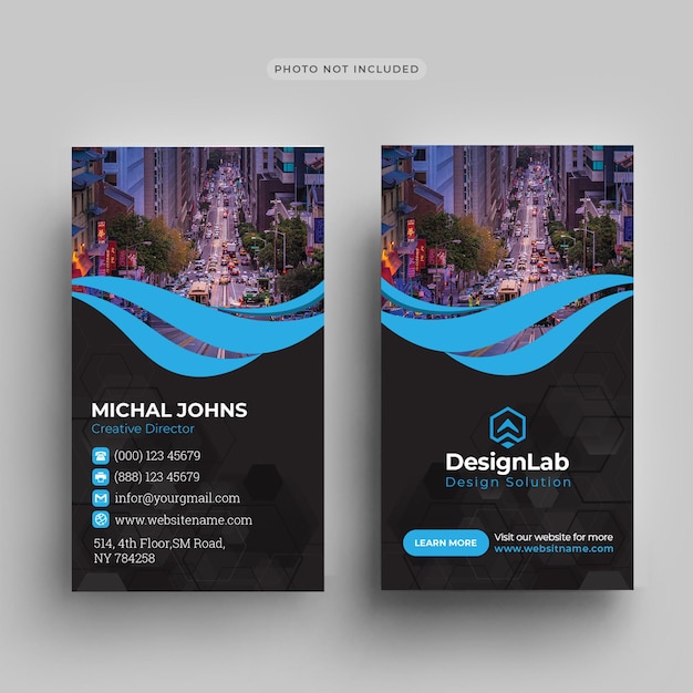 PSD business card template