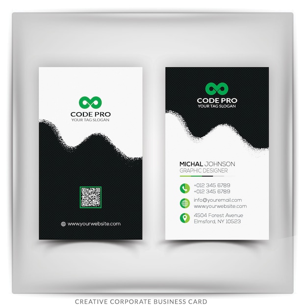 PSD business card template