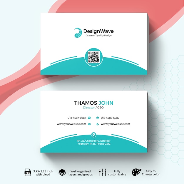 Business card template