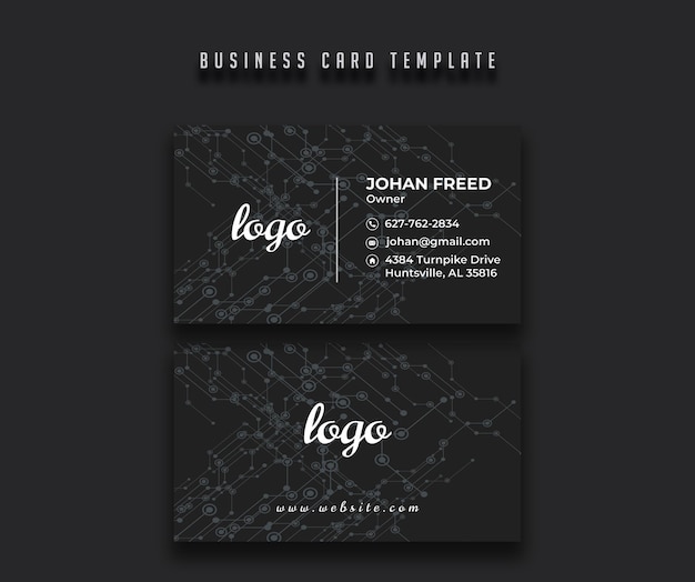 PSD business card template