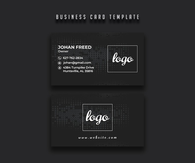 PSD business card template