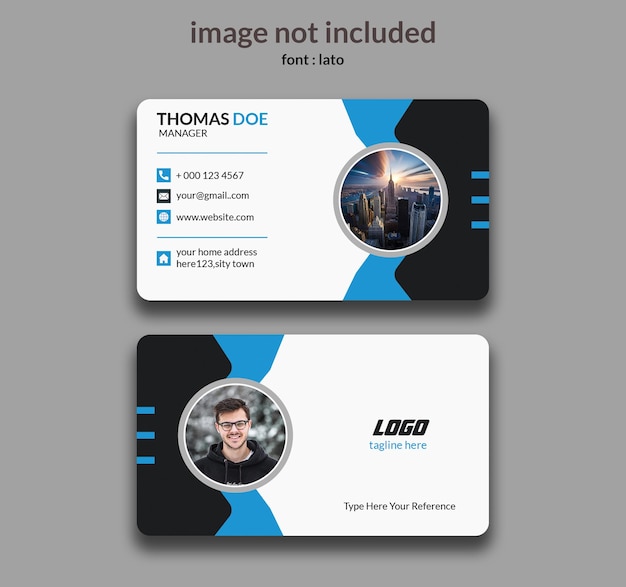 business card template