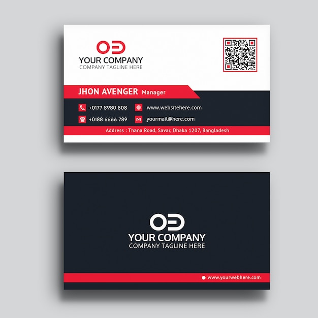 PSD business card template