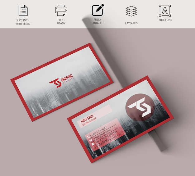 A business card that says ts str on it