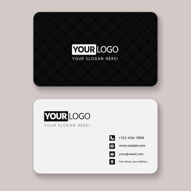 PSD a business card that says your logo here