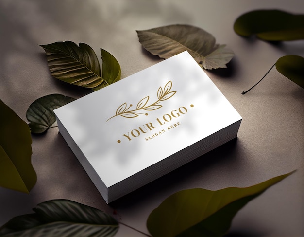 A business card that says your logo on it