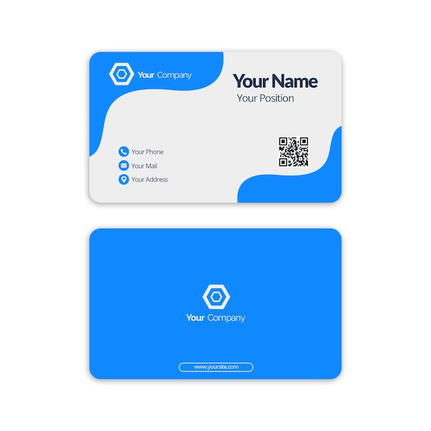 PSD a business card that says your name on it