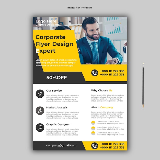 a business card with a man on the screen and the words  financial services  on the top