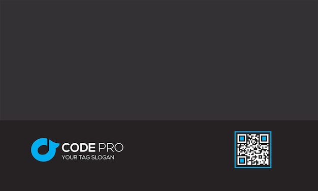 Business card with QR code for Code Pro