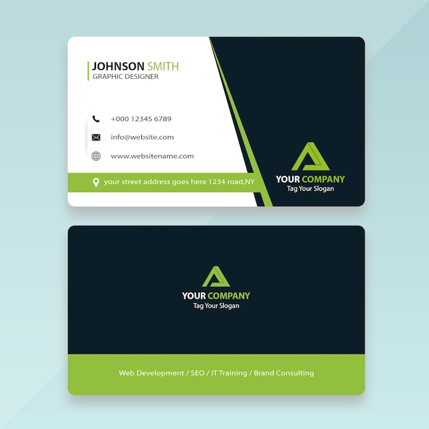 PSD business card