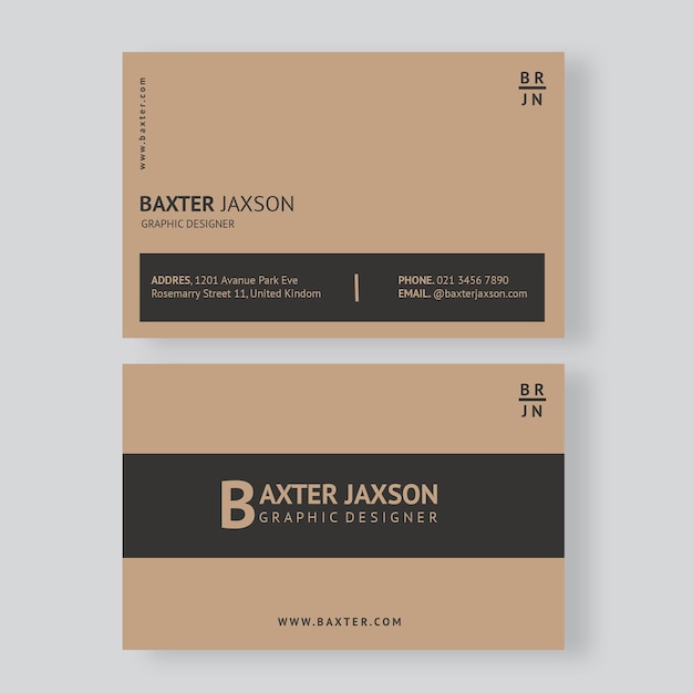 PSD business card