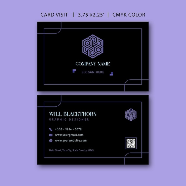 PSD business card