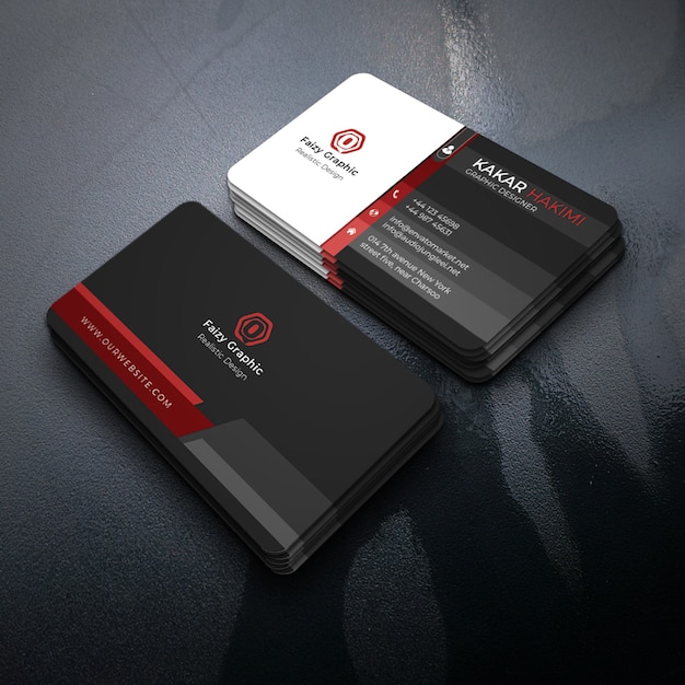 PSD business card