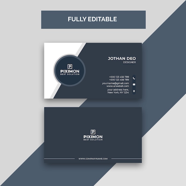 PSD business card