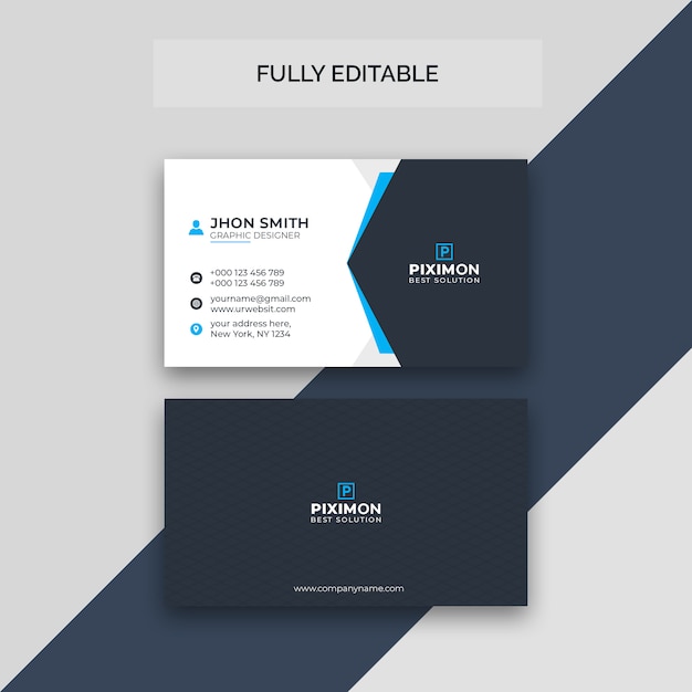 PSD business card