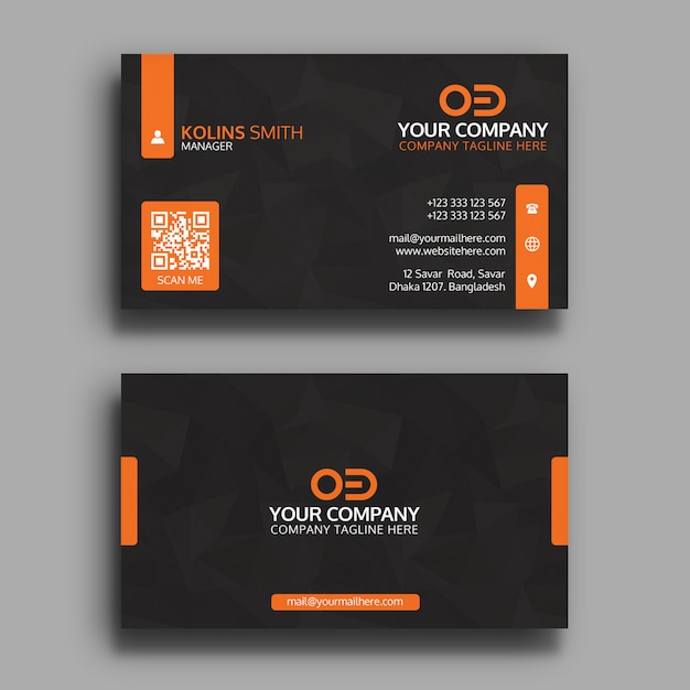 PSD business card