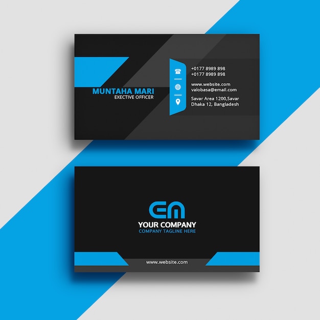 PSD business card