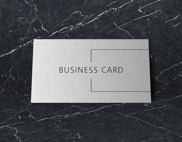 PSD business cards mockup on marble