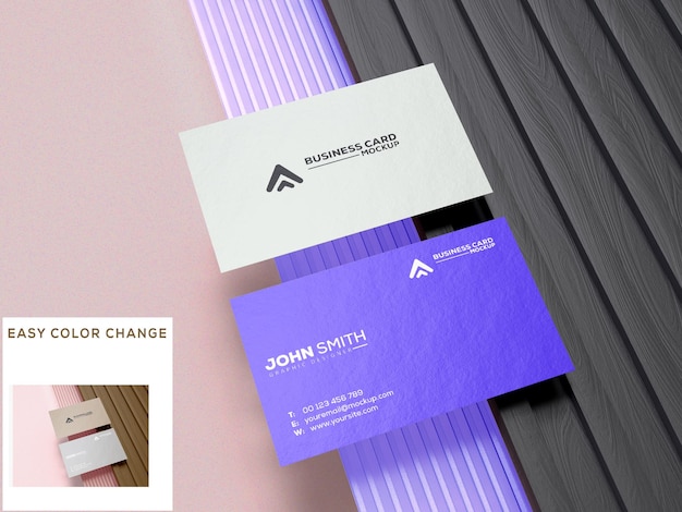 PSD business cards mockup