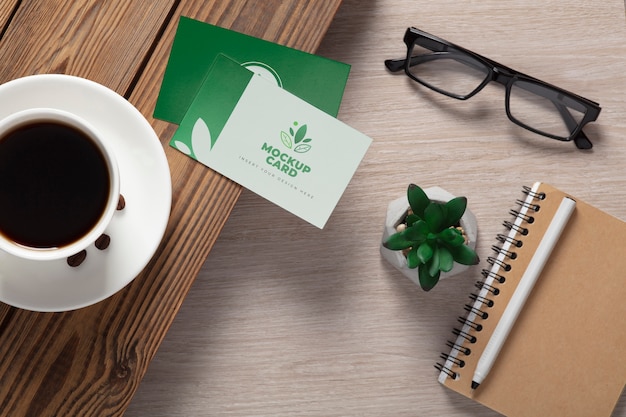 PSD business coffee mockup design