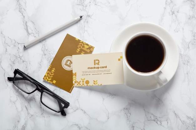 PSD business coffee mockup design