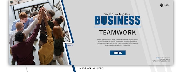 Business concept banner template