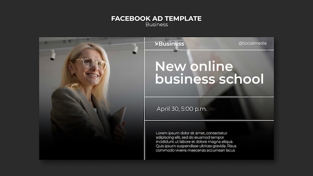 PSD business concept facebook template