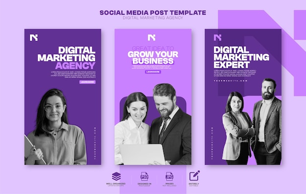 business concept instagram stories template