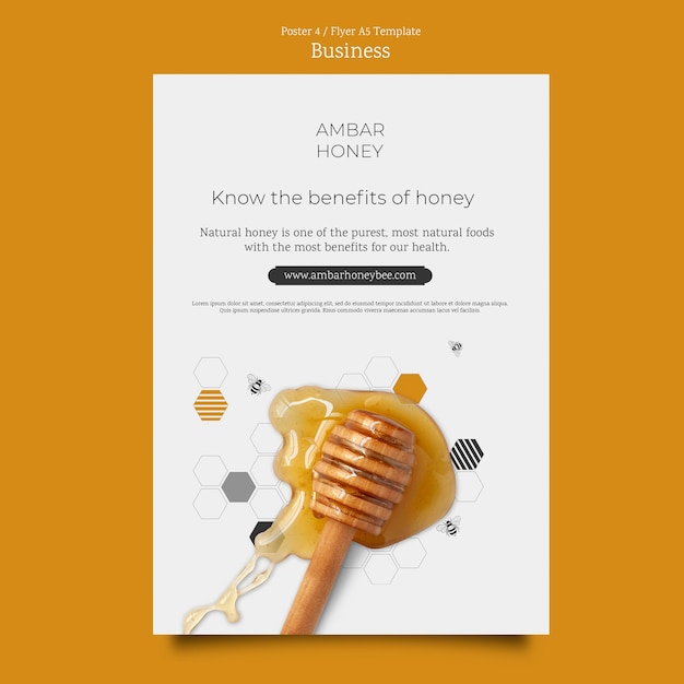 PSD business concept poster template