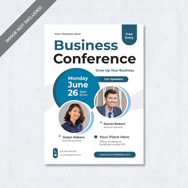 business conference flyer design