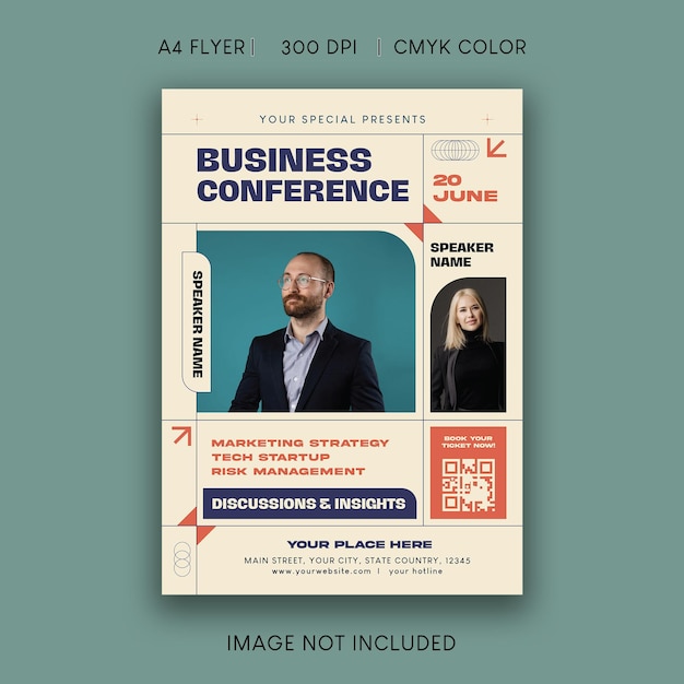 PSD business conference flyer
