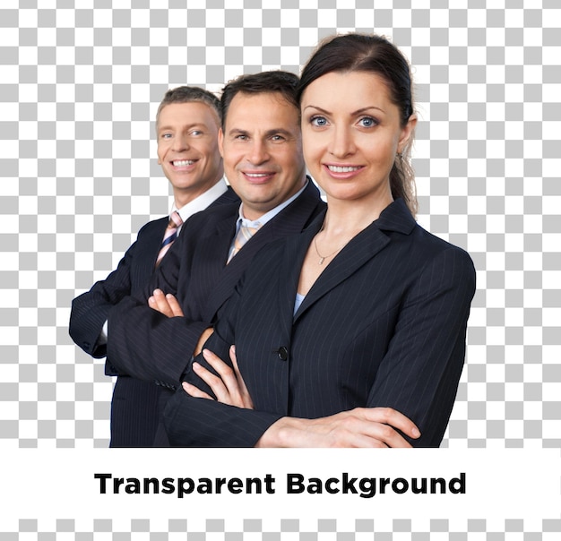 Business corporate employee team transparent background