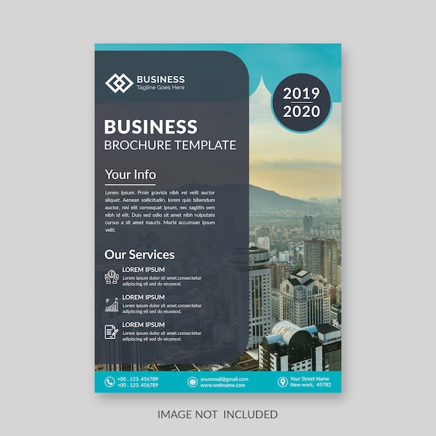 Business corporate flyer template