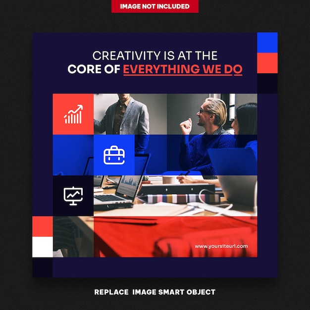 PSD business corporate instagram post