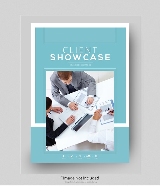 PSD business cover mockup