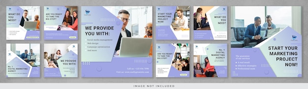 PSD business digital marketing agency instagram post