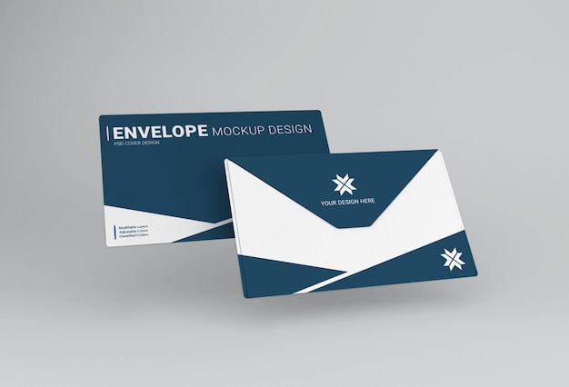 Business envelope mockup