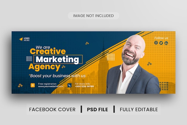 PSD business facebook cover banner template design