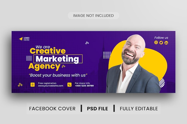 Business facebook cover banner template design