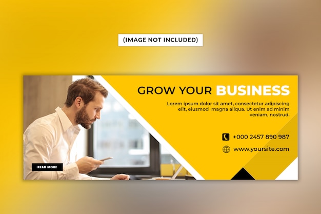 PSD business facebook cover page template psd