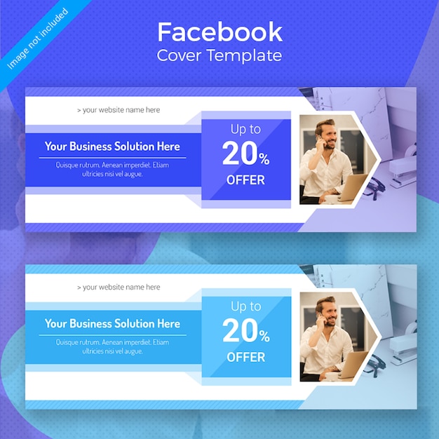 PSD business facebook cover template design