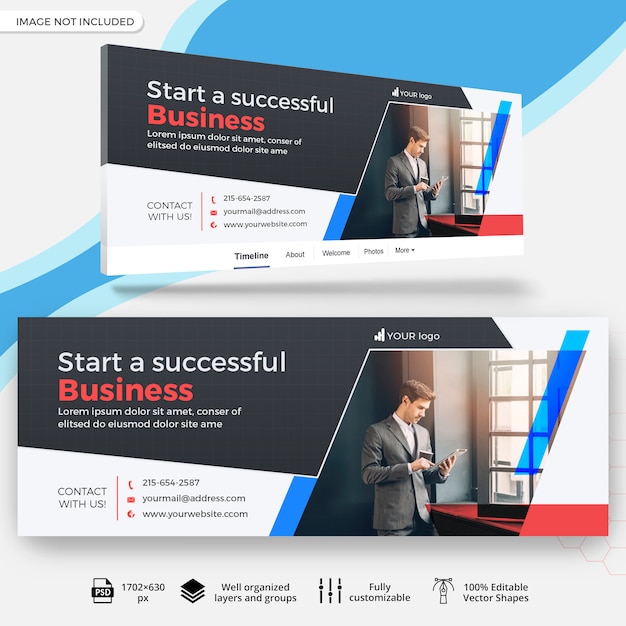 PSD business facebook cover template