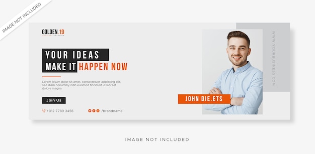 PSD business facebook cover and web banner template