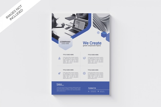 PSD business flyer size a4 template