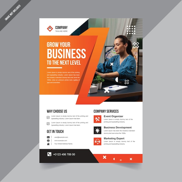 business flyer sjabloonontwerp