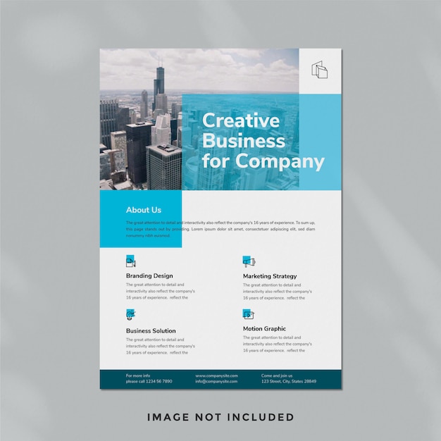 PSD business flyer template 03