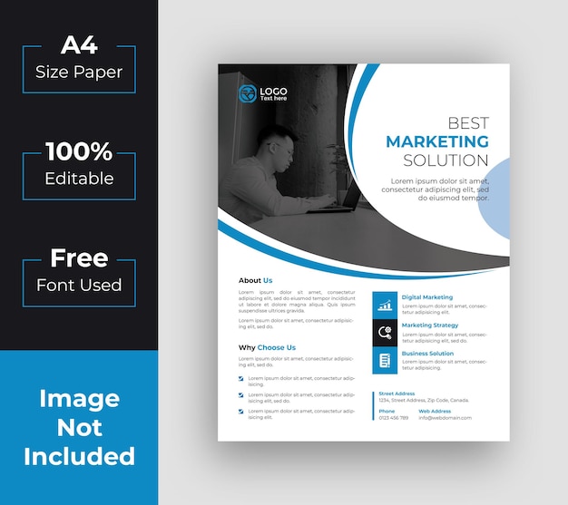 business flyer template Premium Vector