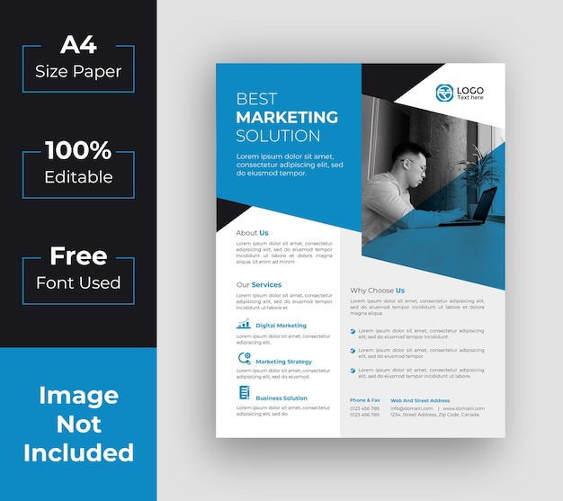 business flyer template Premium Vector