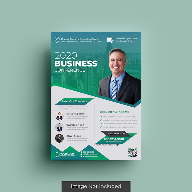 PSD business flyer template